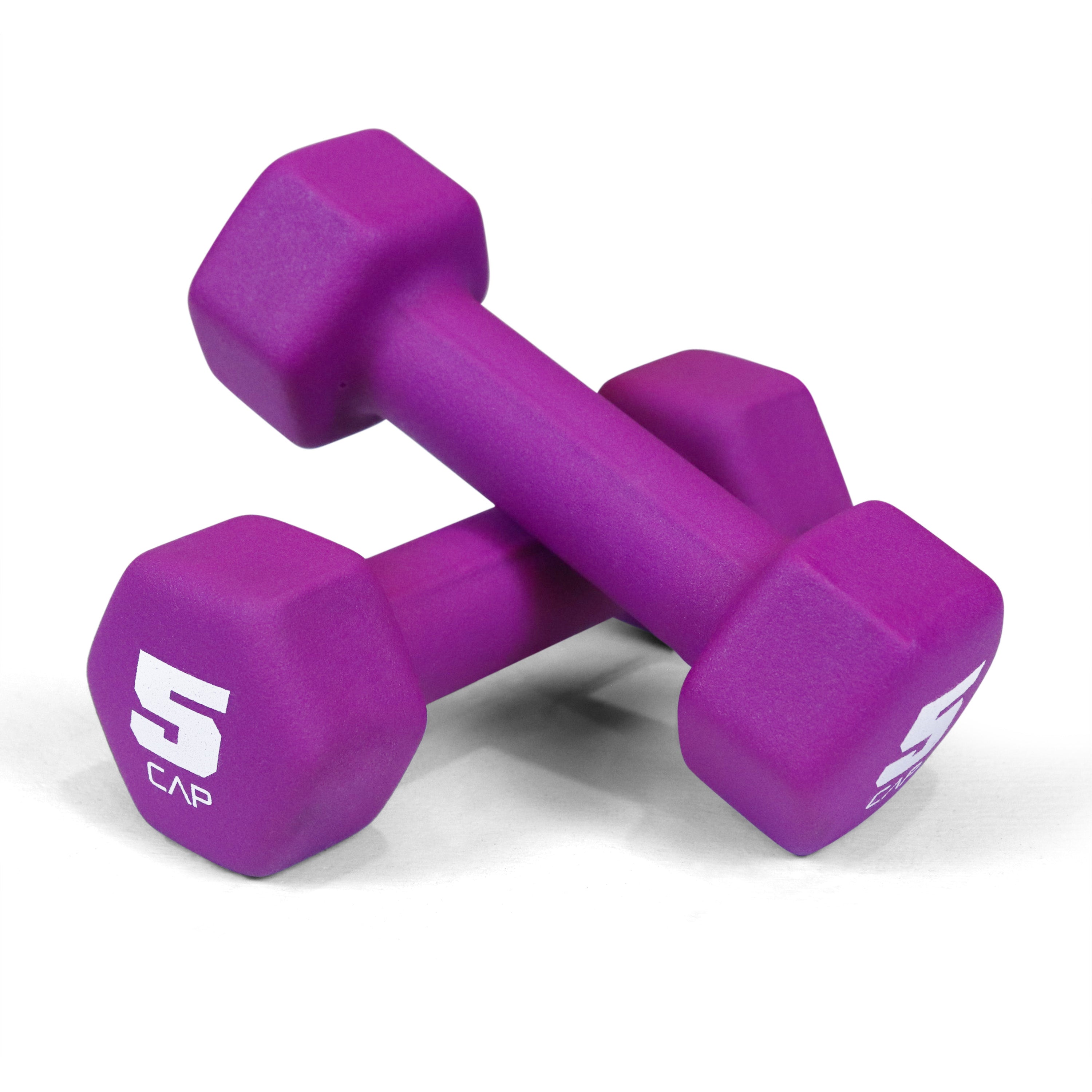 CAPHAUS Neoprene Anti-Slip Dumbbells, Hexagonal Shape