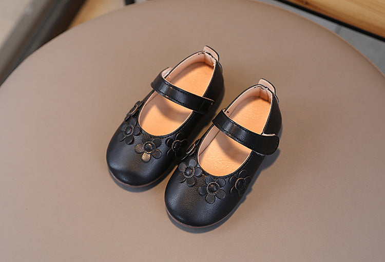 Giày Búp Bê Hoa 3D Siêu Nhẹ, Êm, Chống Trượt Cho Bé