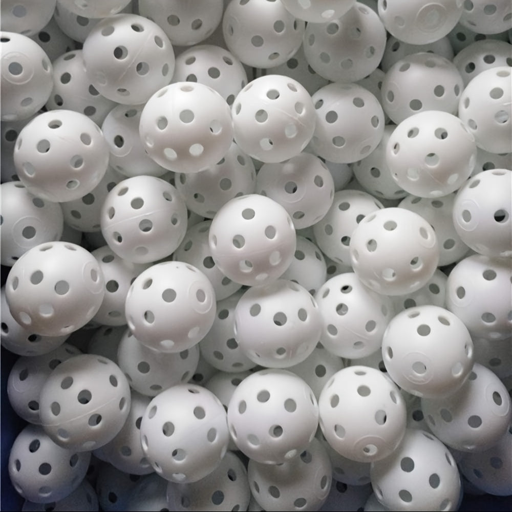 PE Golf Practice Balls 50 Pieces + 2 Tees, Indoor Outdoor