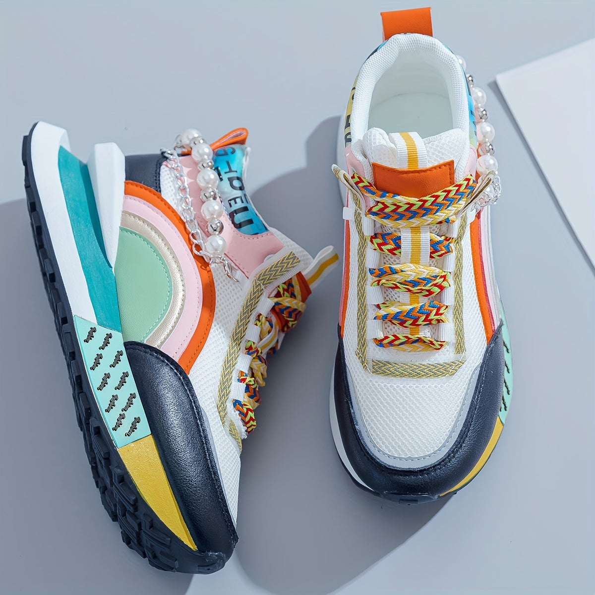 Giày Sneaker Nữ Zhongbang Lấp Lánh Năng Động Cá Tính