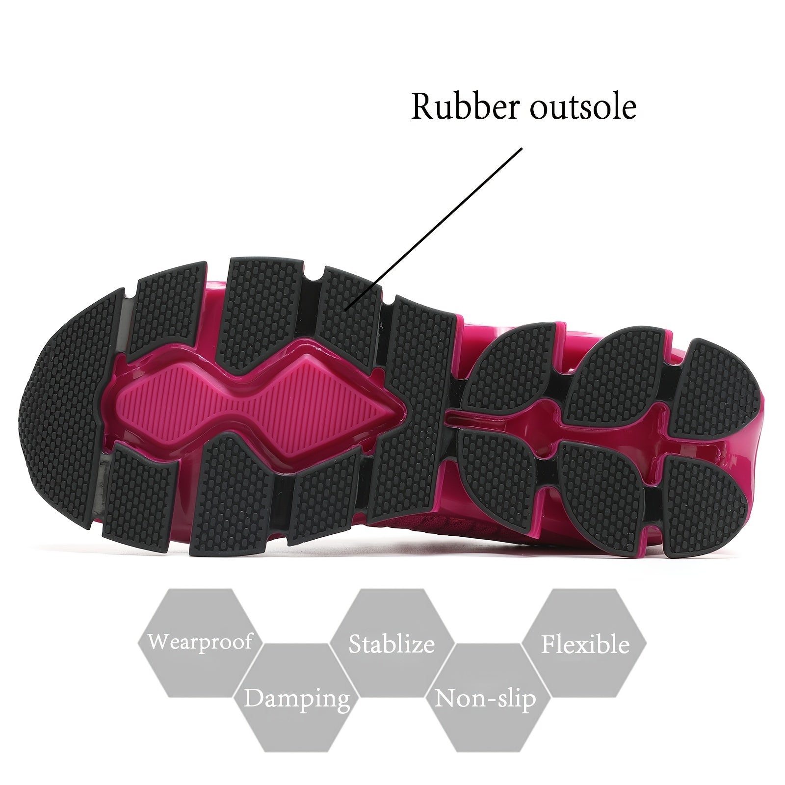 Chic Geometric Women's Sneakers for Fall – Breathable, Stabilizing, &amp; All-Season Running Comfort