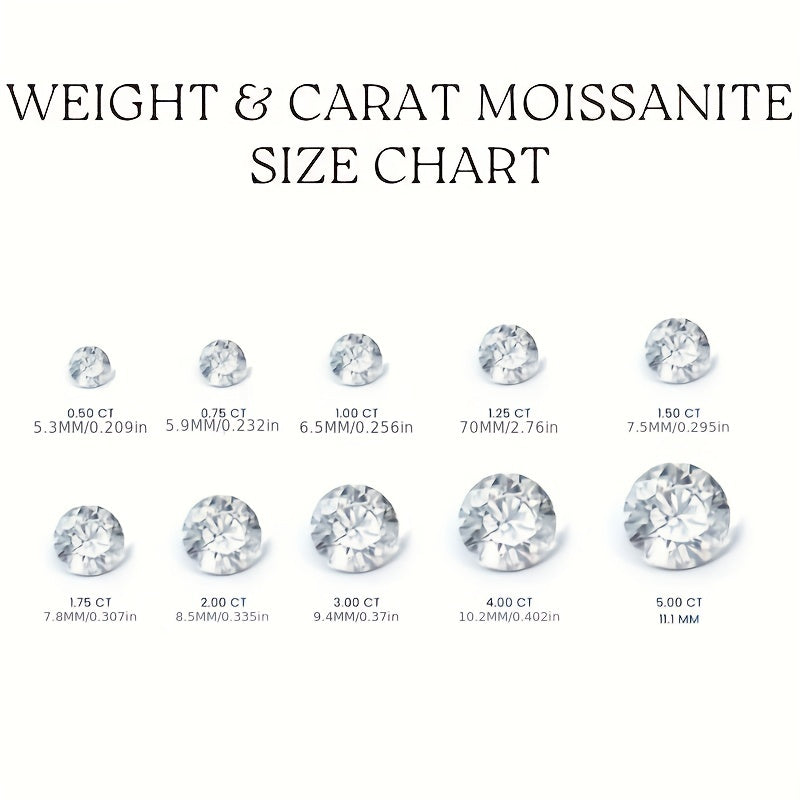 Moissanite Engagement Ring 925 Sterling Silver Finger Ring Eternity CZ Small Engagement Ring - Daisan Mart