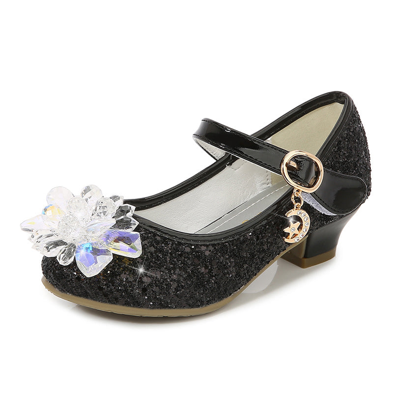 Elsa High Heels Sparkling Floral Feminine Party Shoes