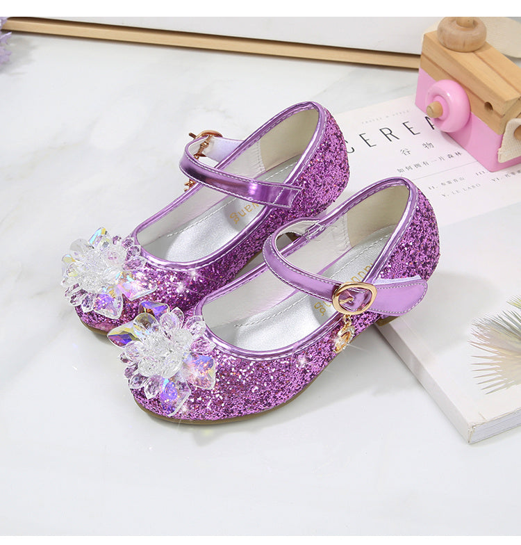 Elsa High Heels Sparkling Floral Feminine Party Shoes