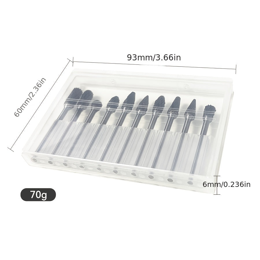 Bộ 10 Mũi Mài Hợp Kim Đôi Cho Dremel Đa Năng - Daisan Mart