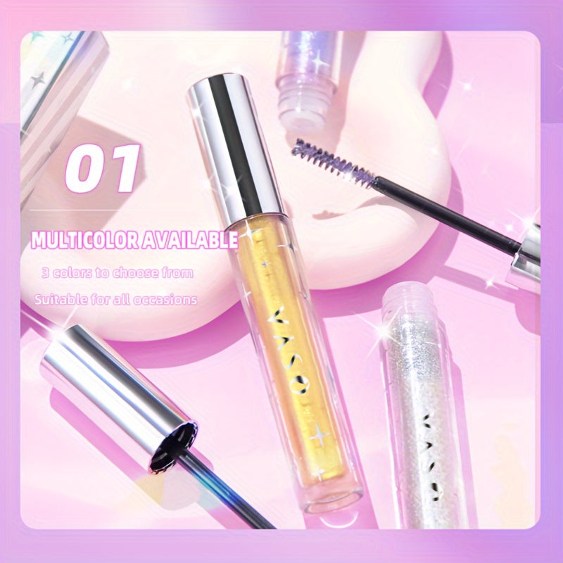 Waterproof Gold Glitter Mascara - Long Lasting, Smudge-Free