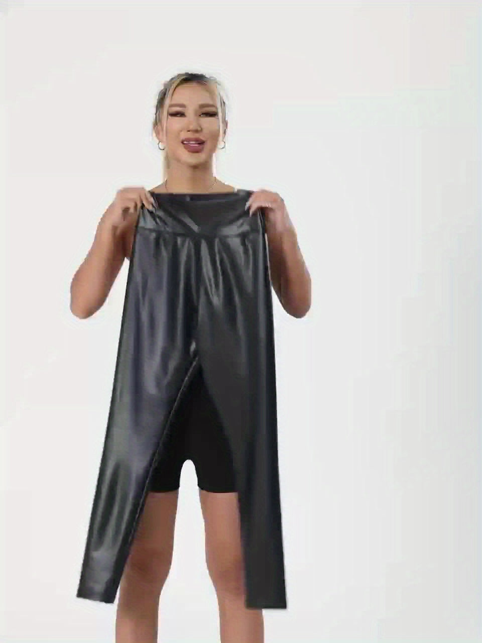 2pcs Women'S High-Waisted Yoga Pants - Stretchy, Non-See-Through, Solid Black, All-Season Workout Leggings for Fitness & Casual Wear, High Waisted Leggings, Fitness Apparel, Sleek Design, Comfortable Fit, Women Training, Wome