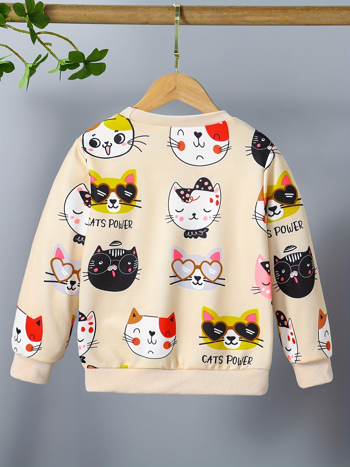 Áo nỉ nữ họa tiết mèo xinh - Hồng nhạt, trẻ trung - Daisan Mart
