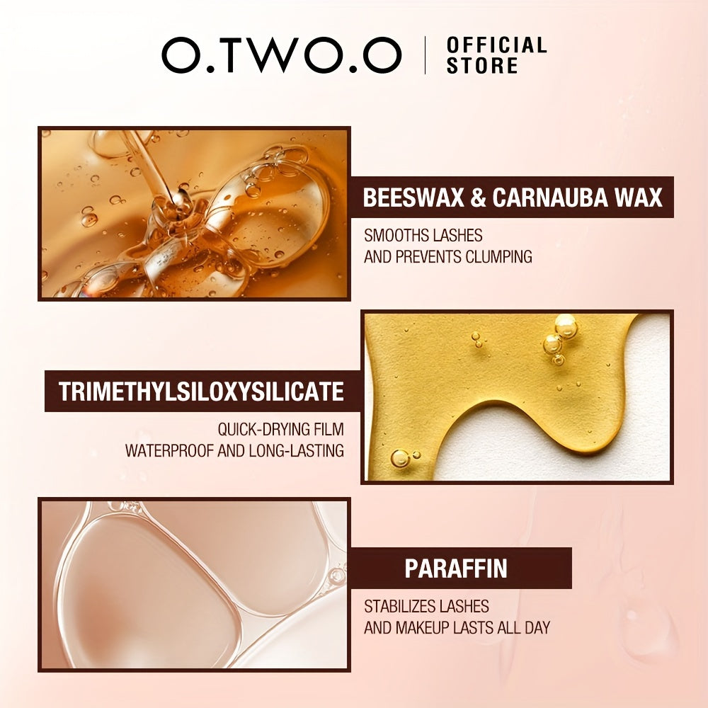 O.TWO.O Waterproof Mascara, 36H Length, Safe For Eyes