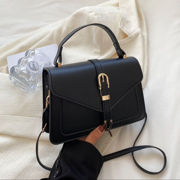 Túi Đeo Chéo Vuông Nhỏ Khóa Thắt Lưng Thanh Lịch