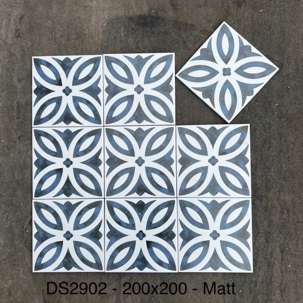 Cement tiles 200x200mm (1m/box) DS2902