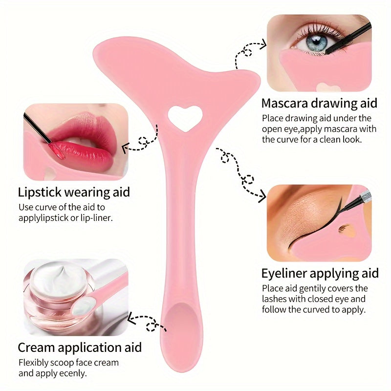 Reusable silicone multi-purpose eyeliner shield