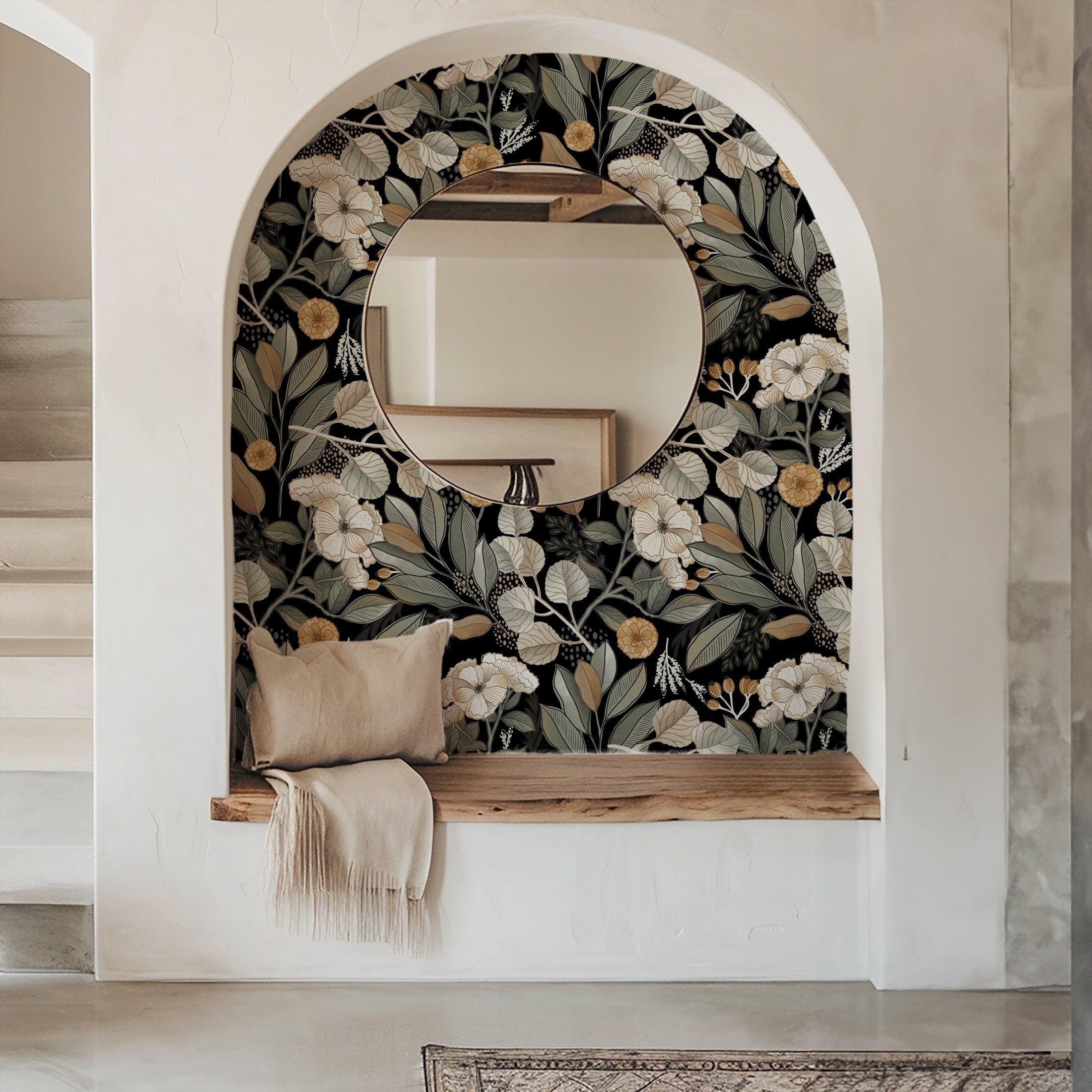 Waterproof Retro Pattern Wallpaper