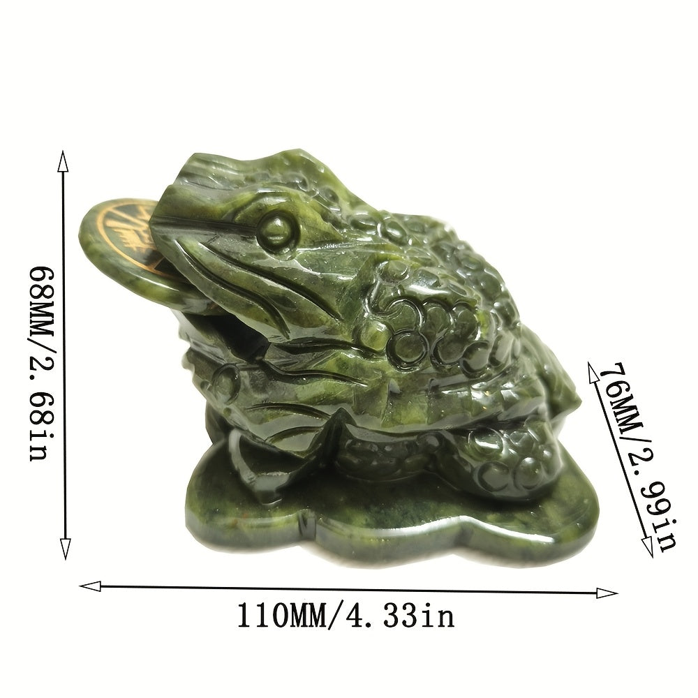 Natural Stone Three-Legged Money Toad - Lucky Charm Feng Shui Decor, Hand-Carved Art, Prosperity & Protection Charm, Ideal for Tea Lovers and Father'S Day Gift, Lucky Charm | Three-legged | Genuine Stone