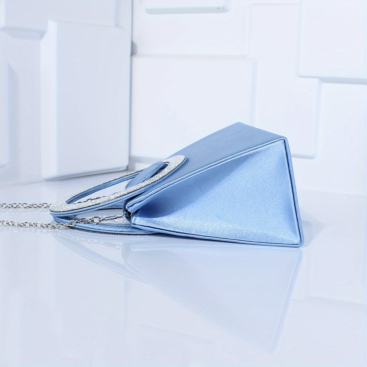 優雅高端水鑽晚會舞會單肩斜挎鏈條包，女士優雅手提包，女士派對包，女士優雅包，特殊場合錢包，正式活動手拿包，迷人斜挎包