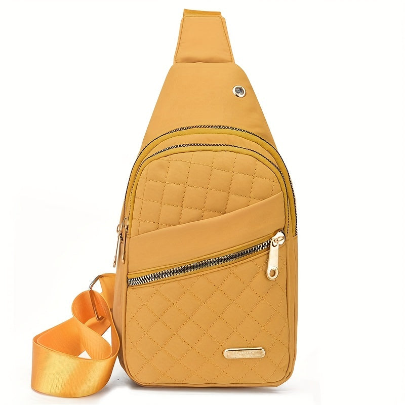 Women's Embroidered Crossbody Bag - Large Capacity, Urban Style