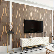 Nordic Striped 3D Self-Adhesive Moisture-Proof Wallpaper