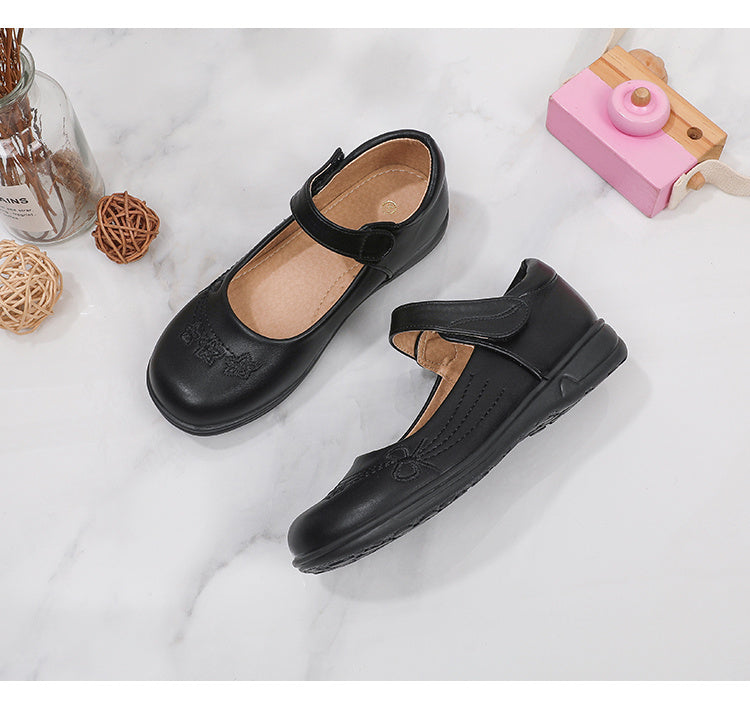 Black Doll Slippers for Girls - Anti-slip Sole, Comfortable