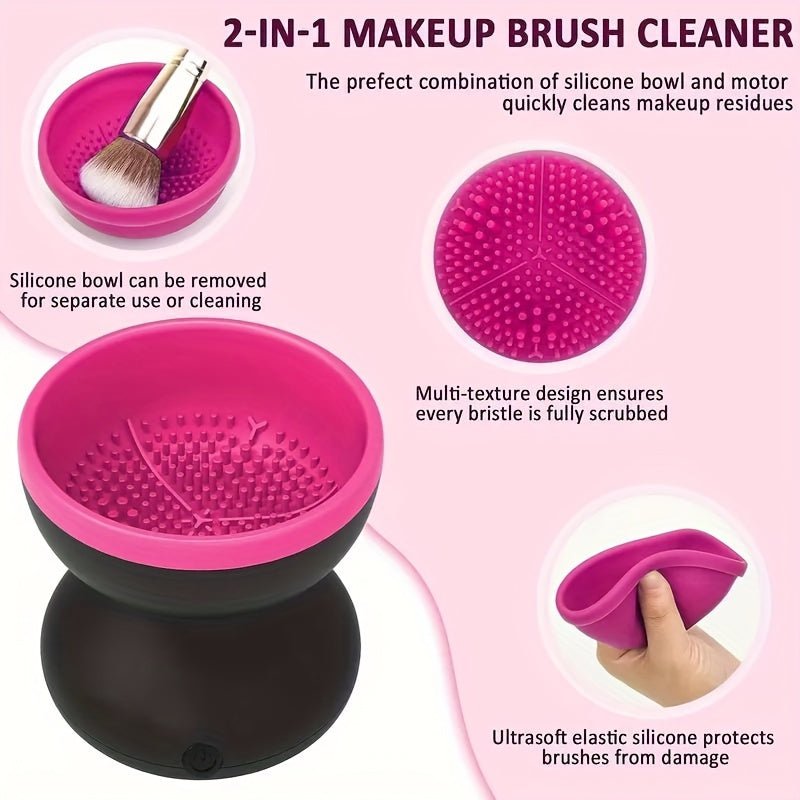 USB Mini Multi-Function Automatic Makeup Brush Cleaner