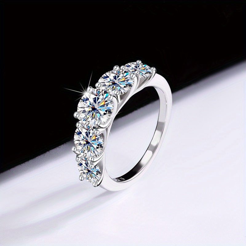 Women's Ring 3.6ct - High-Quality 925 Silver, Luxurious Gift