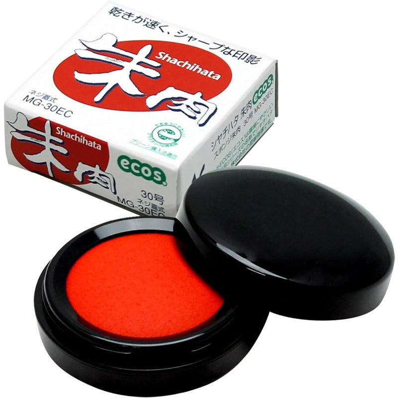 Mực Viết Thư Pháp Đỏ Shachihata MG-30EC - Không Độc Hại