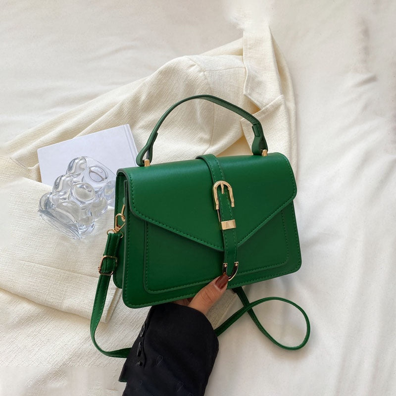 Túi Đeo Chéo Vuông Nhỏ Khóa Thắt Lưng Thanh Lịch