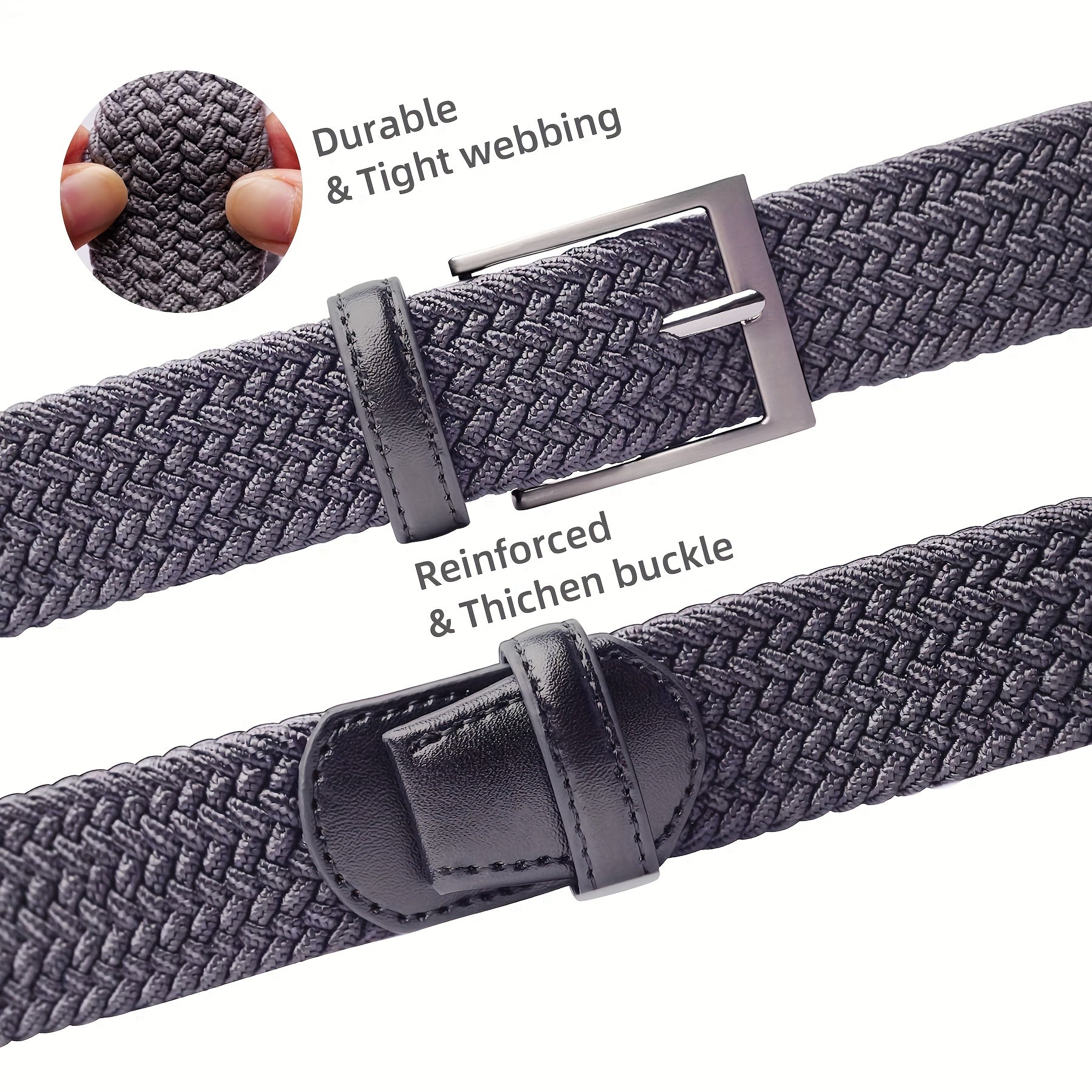 LCG Unisex Elastic Woven Belt Fashionable Design
