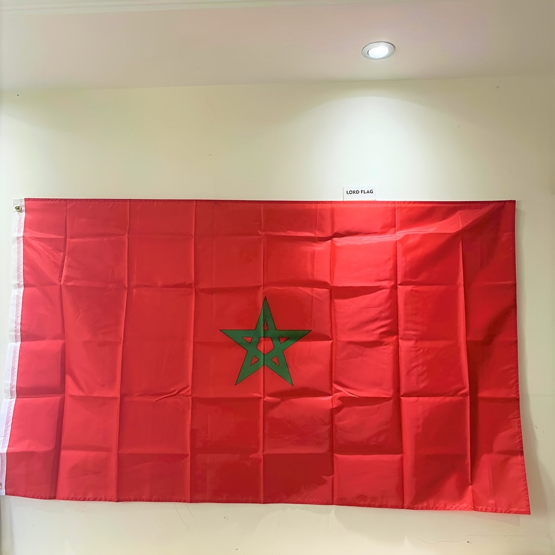 Morocco National Flag, 35.43x59.06inch, Polyester Woven, Solid Color with Digital Printing, MA MAR The Kingdom of Morocco, Back to School Decor, Perfect for Room Decor - Daisan Mart