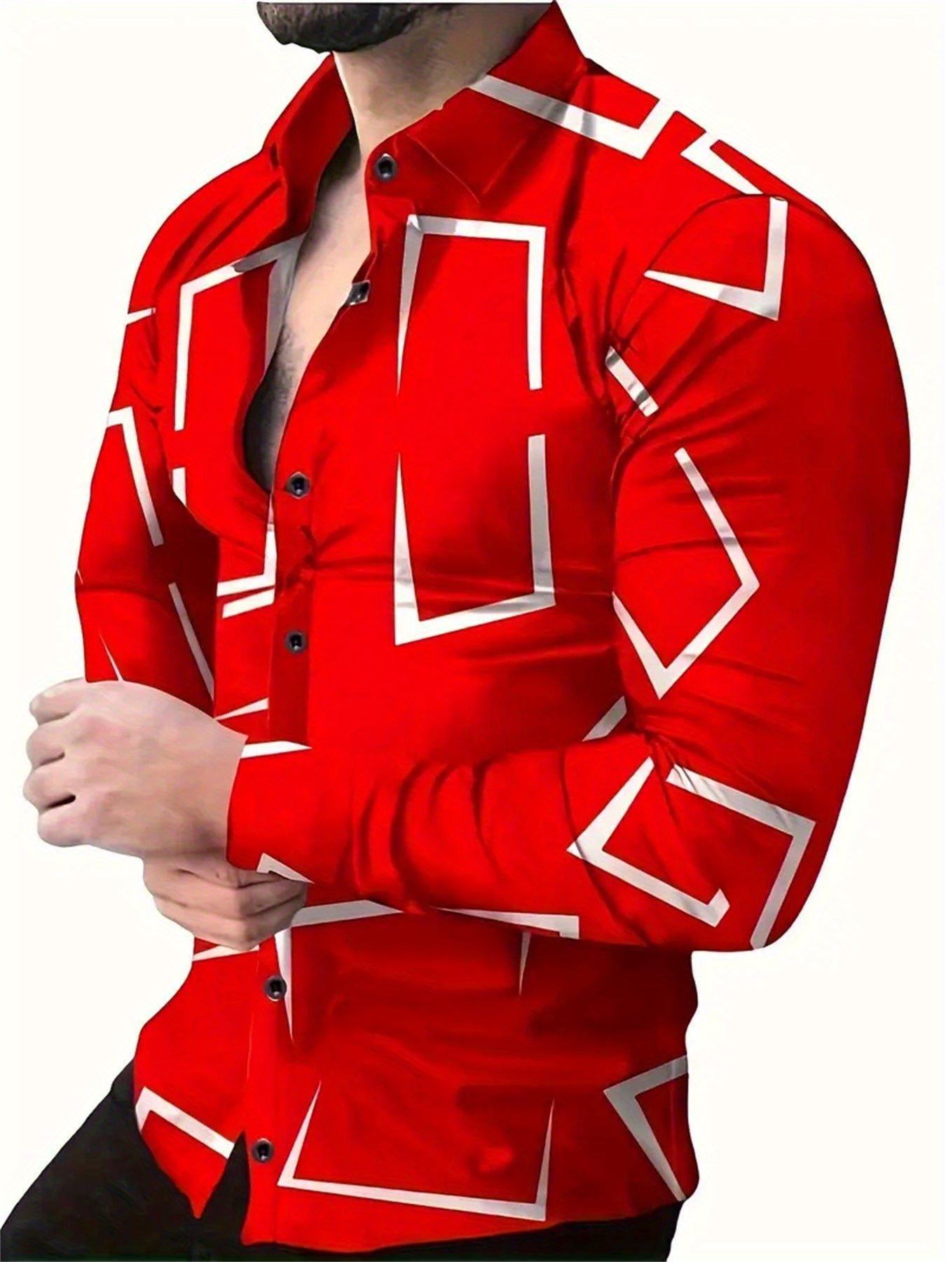 Áo Sơ Mi Nam Big Size Tay Dài, Họa Tiết Thời Trang