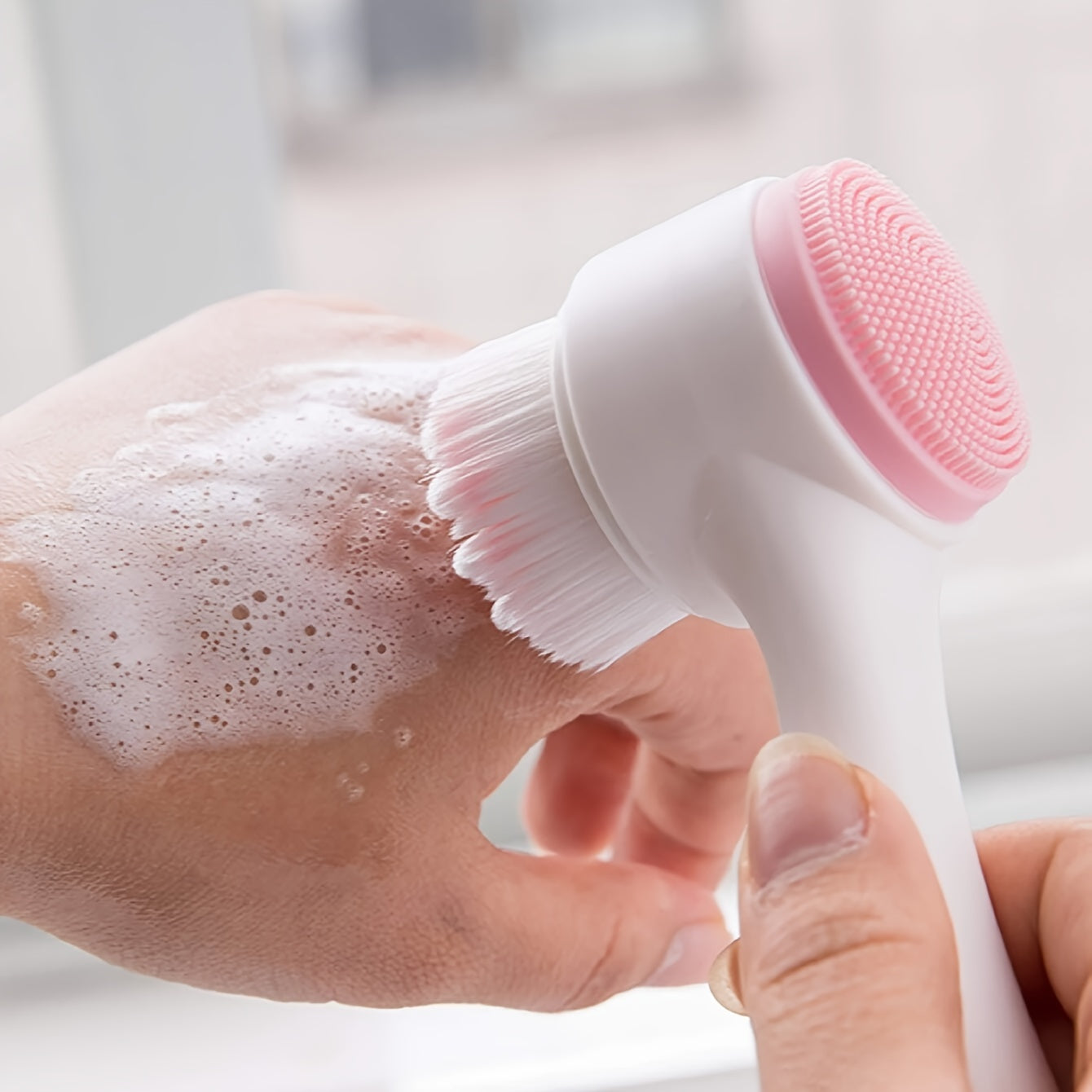 Bàn chải hai mặt silicone đa năng làm sạch da 50cm