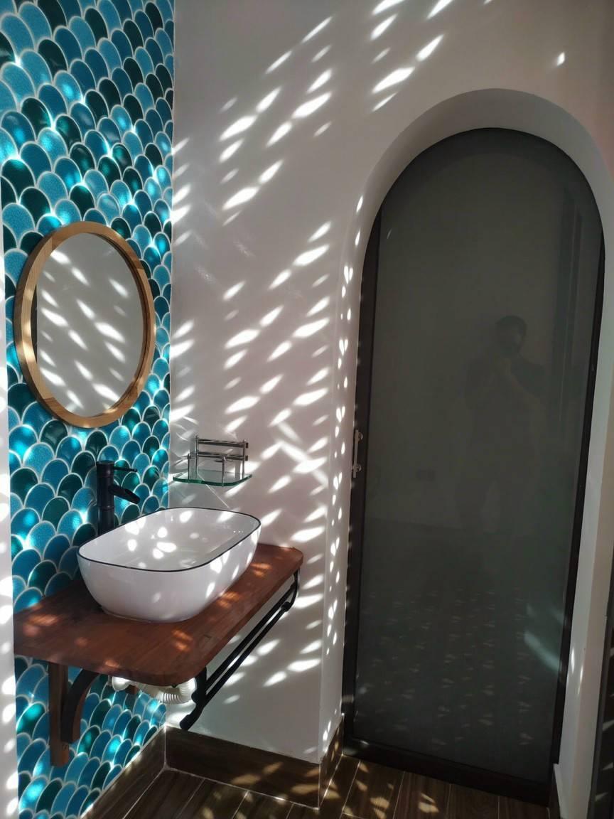 Gạch Mosaic vảy cá men rạn Mix111625 - Daisan Mart