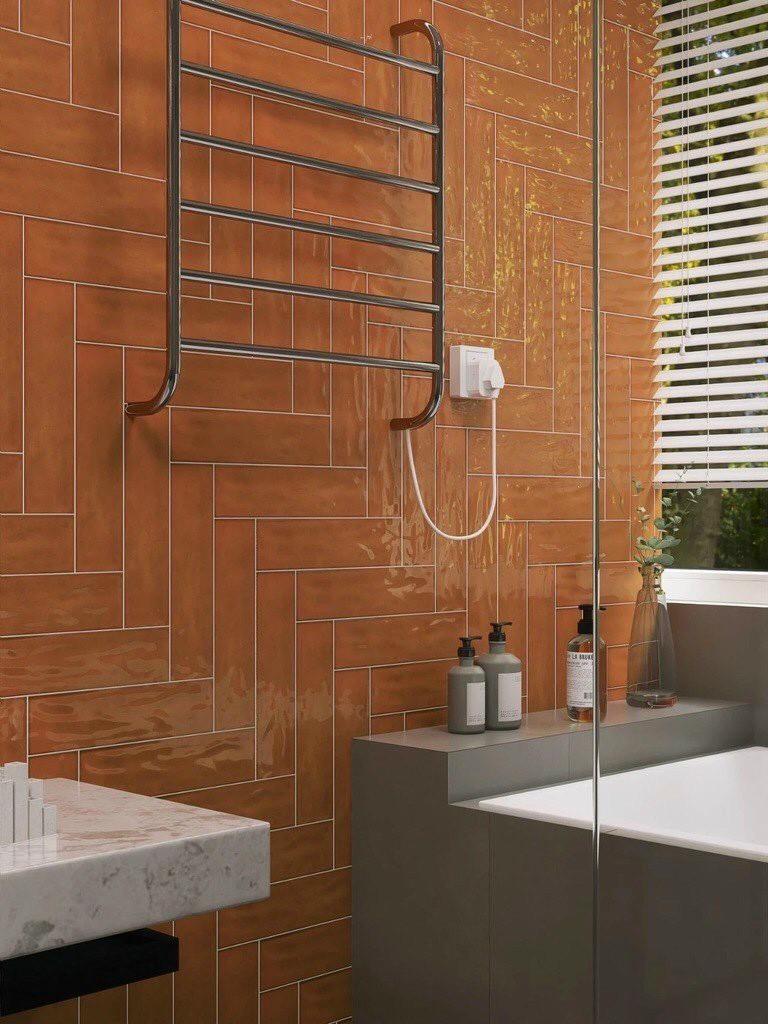 Gạch thẻ Ceramic bóng lượn mặt KT 75x300 mã M7532P8 - Daisan Mart