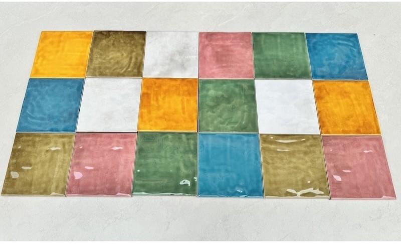 Gạch thẻ Porcelain bóng lượn KT 120x120mm LV12012 - Daisan Mart