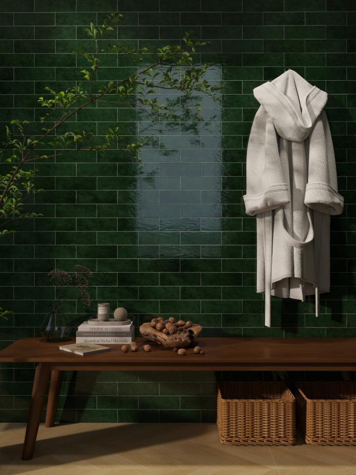 Gạch thẻ Porcelain bóng lượn KT 75x230mm mã LNA752307G - Daisan Mart