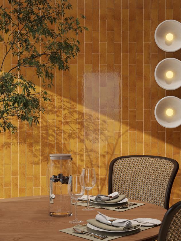 Gạch thẻ Porcelain bóng lượn KT 75x230mm mã LNA752307G - Daisan Mart