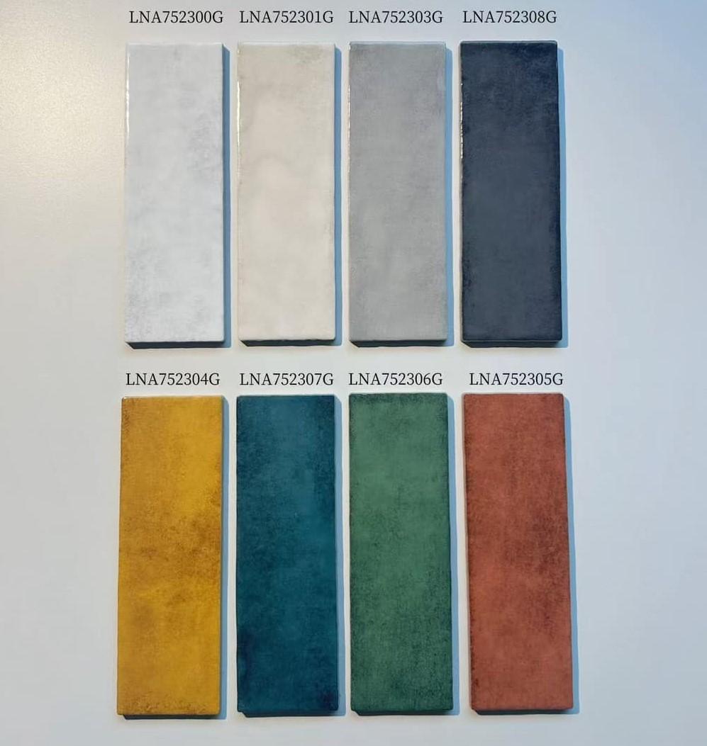 Gạch thẻ Porcelain bóng lượn KT 75x230mm mã LNA752307G - Daisan Mart