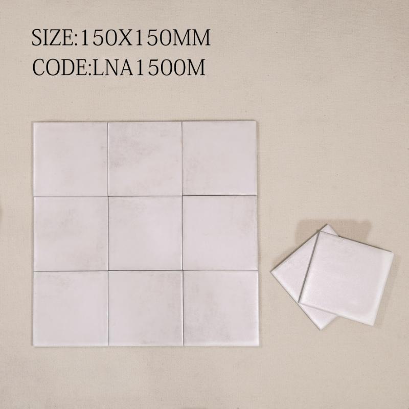 Gạch thẻ Porcelain mờ lượn KT 150x150mm mã LNA1500M - Daisan Mart
