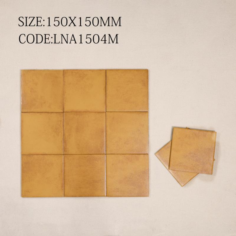 Gạch thẻ Porcelain mờ lượn KT 150x150mm mã LNA1505M - Daisan Mart