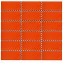 45x95mm glossy orange mosaic tile G1655