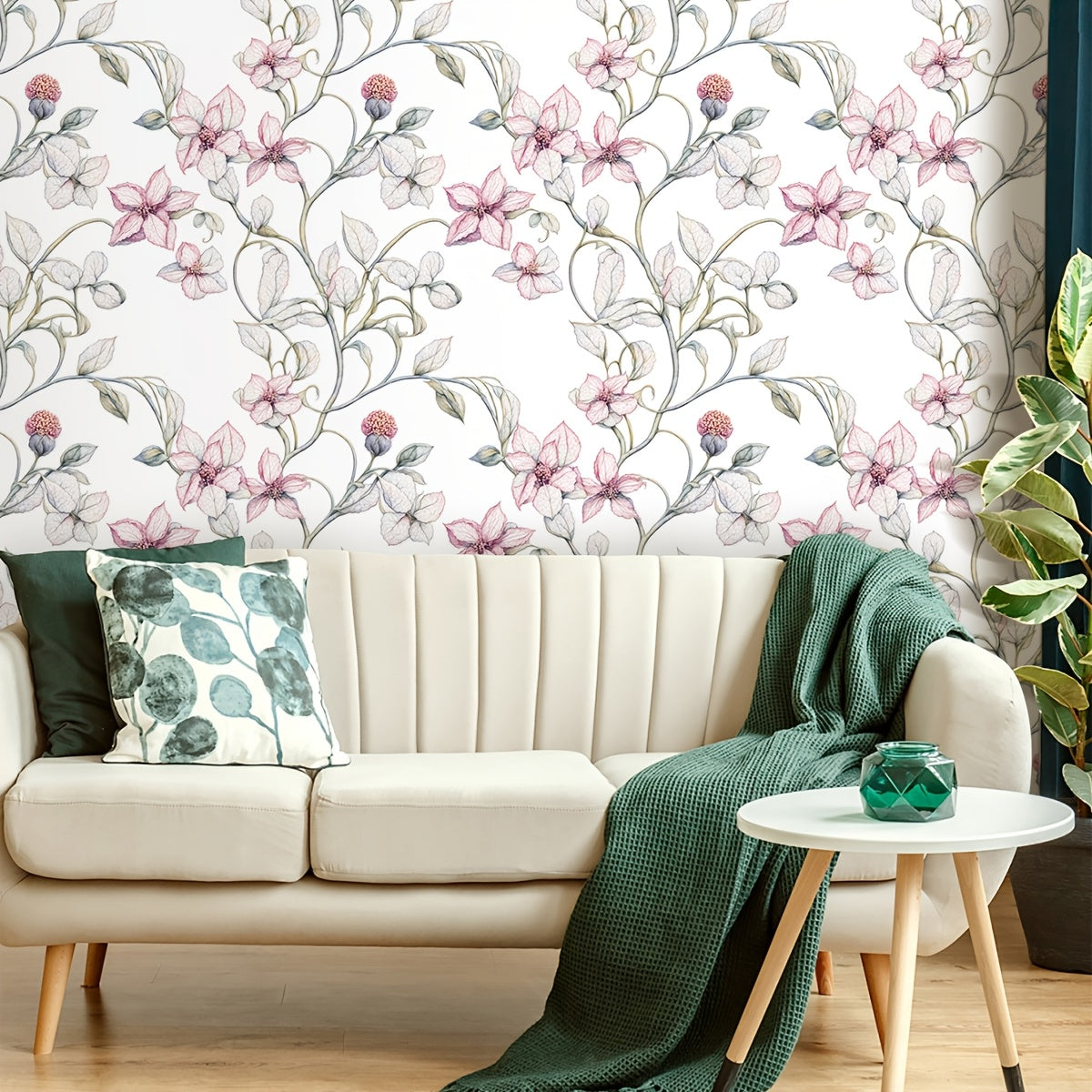 Giấy Dán Tường Hoa Văn Cổ Điển Chống Thấm & Bền Đẹp