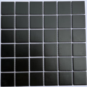Matte Black Ceramic Mosaic Tiles 