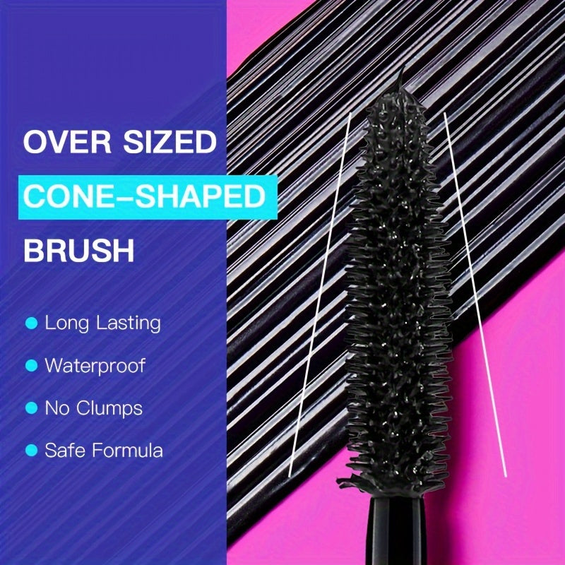 Ushas Mascara Thick &amp; Lengthening Lashes, Dark Black, 24h, Smudge-Proof