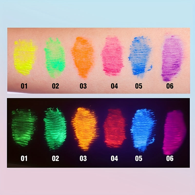 Mascara Neon 6 Màu UV Dạ Quang Chống Lem Lâu Trôi - Daisan Mart