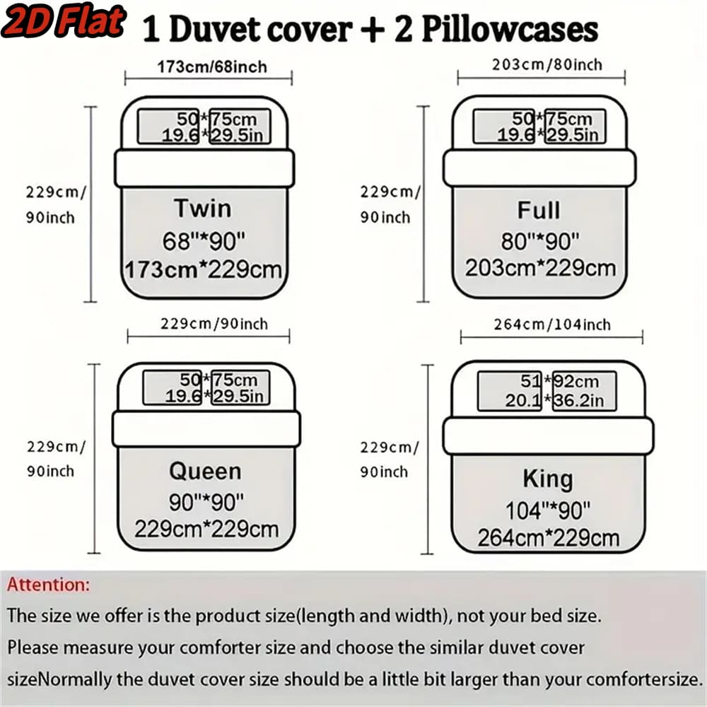 3pcs 2D Flat Christmas Tree Pattern Duvet Cover - Winter Holiday Themed Bedding, Black White Sketch Design, Soft Microfiber Fabric, Zippered Closure, Easy Care Washable Comforter for Bedroom Decor, All-Season 1100% polyester