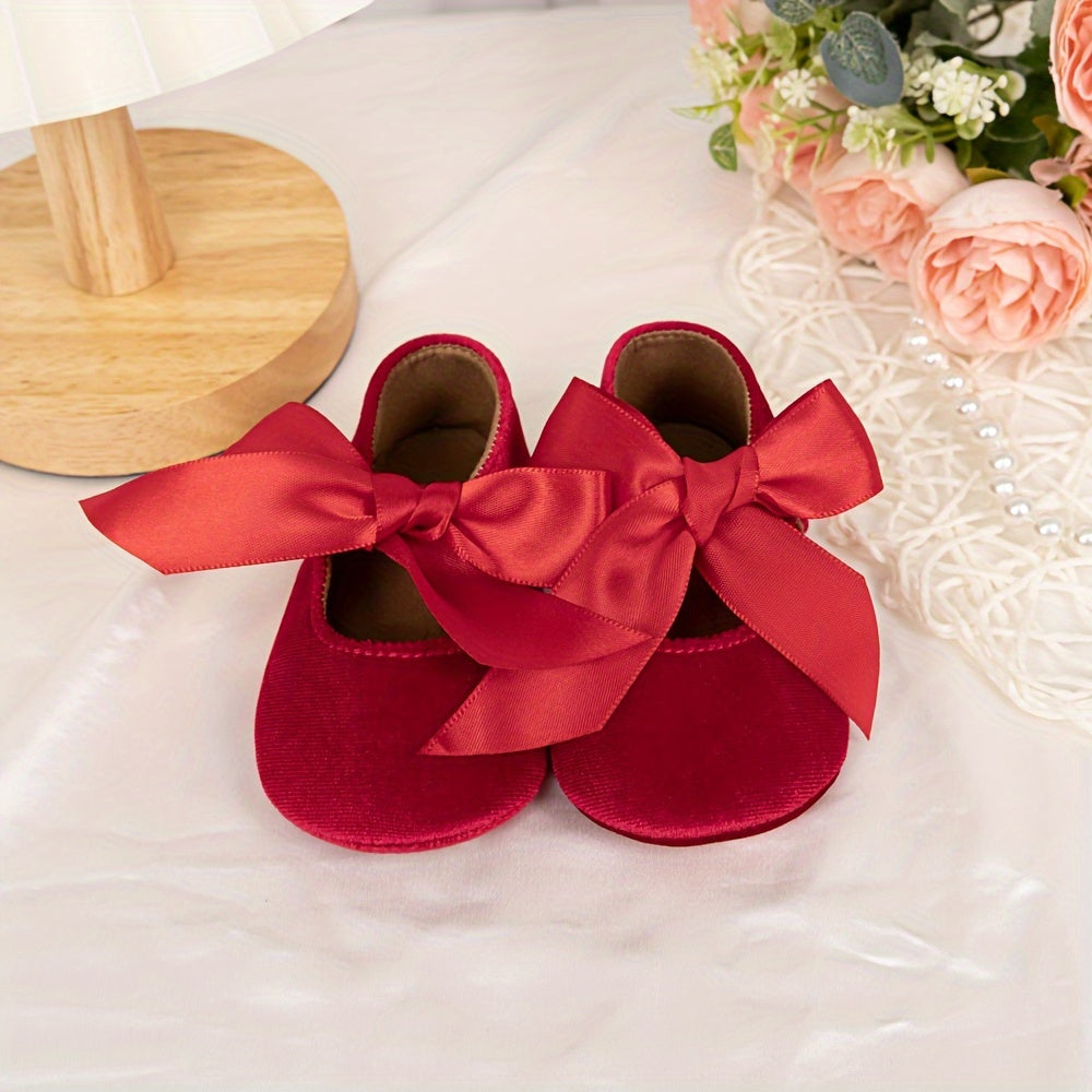 Girls' Princess Slippers - Soft, Cute Bow
