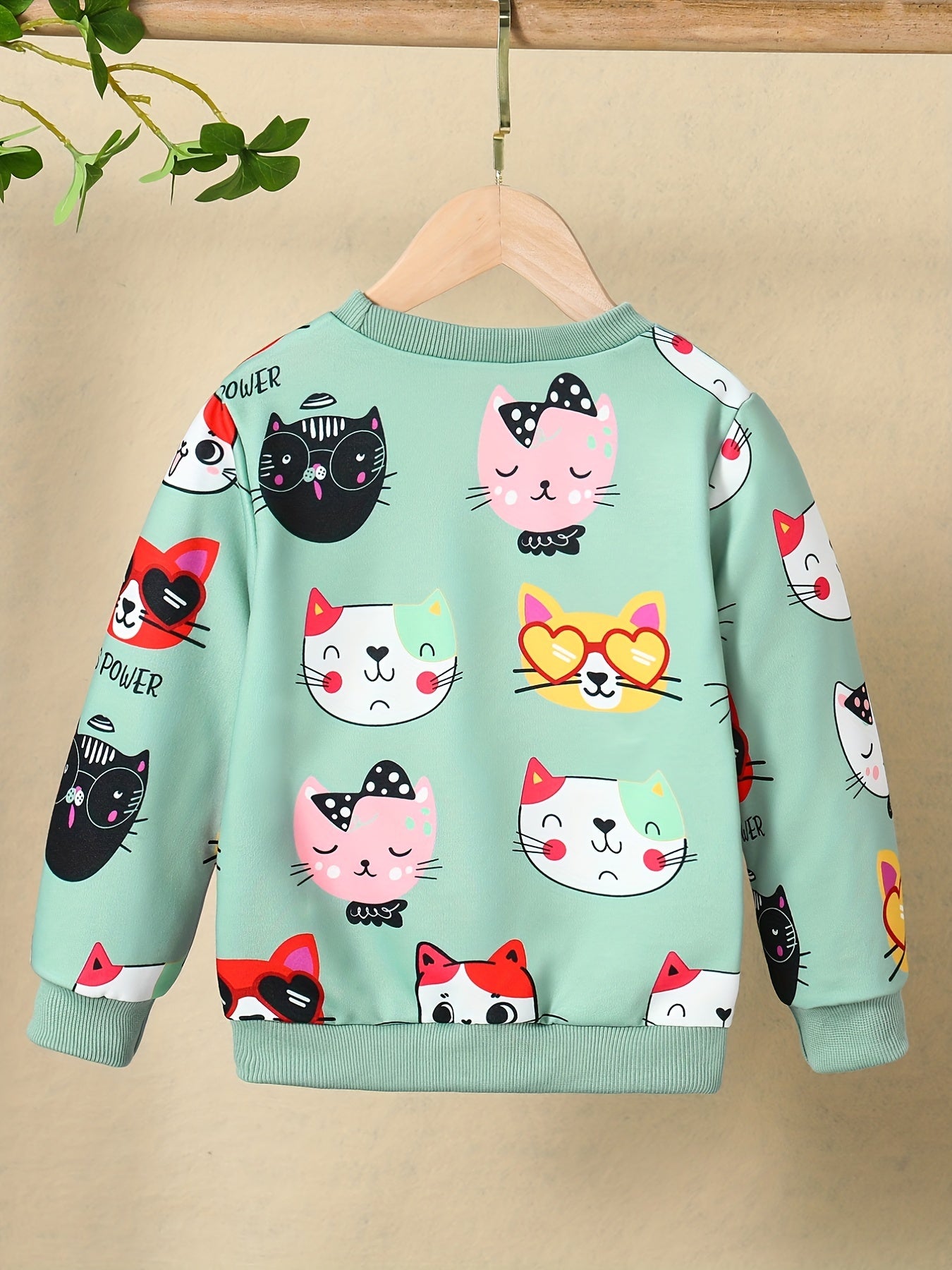 Áo nỉ nữ họa tiết mèo xinh - Hồng nhạt, trẻ trung - Daisan Mart