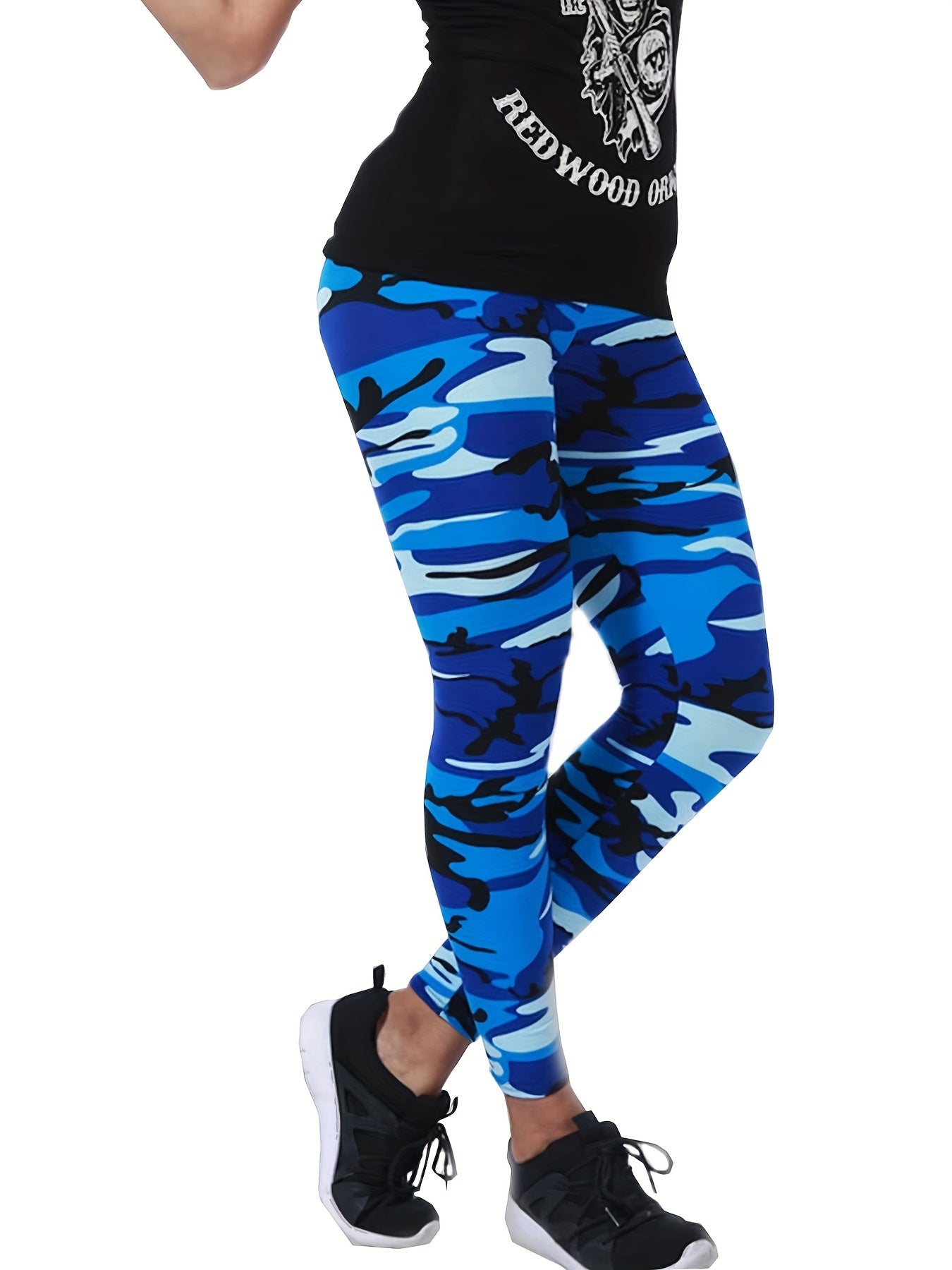 [Floral Leggings] High Waist Floral Printed Women's Leggings | Casual Sweatpants Pants - Daisan Mart