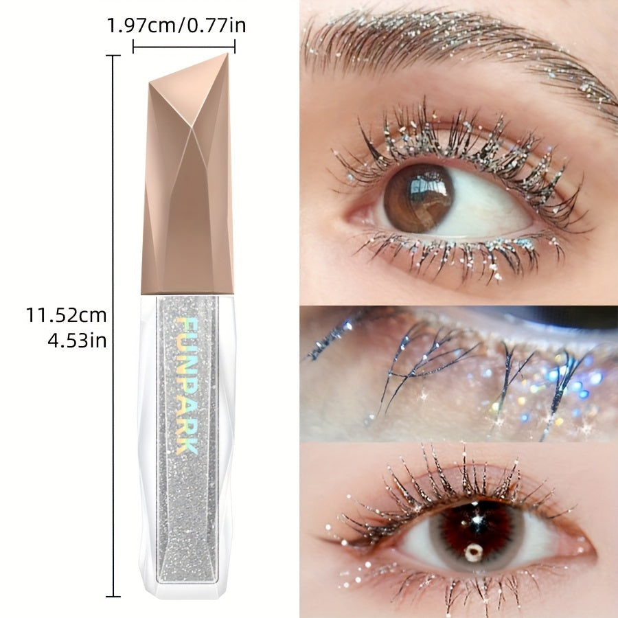 Diamond Long Curled Lashes - Smudge-Proof Glitter Mascara