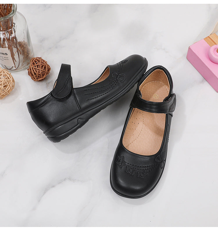 Black Doll Slippers for Girls - Anti-slip Sole, Comfortable