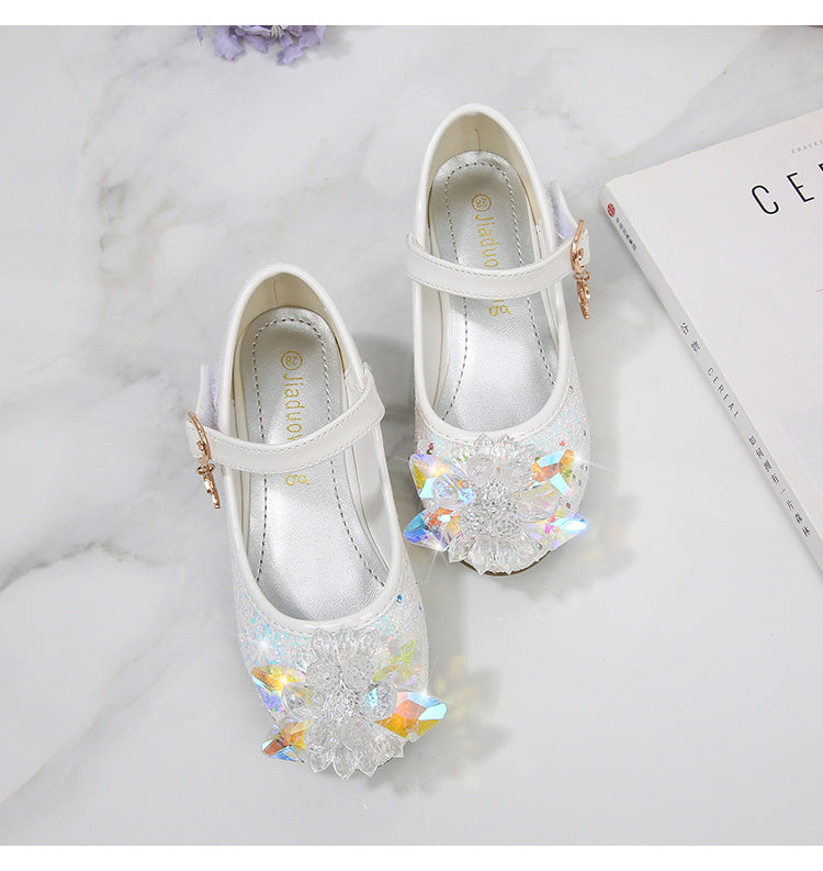 Elsa High Heels Sparkling Floral Feminine Party Shoes